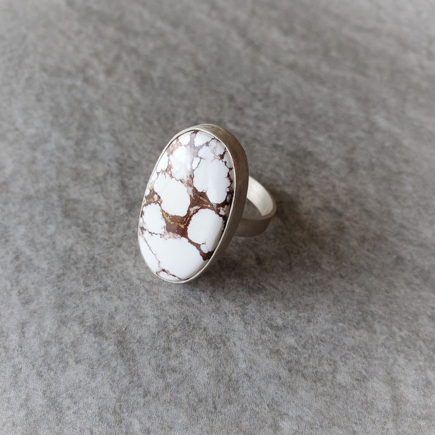 Wild Horse Magnesite silversmith ring