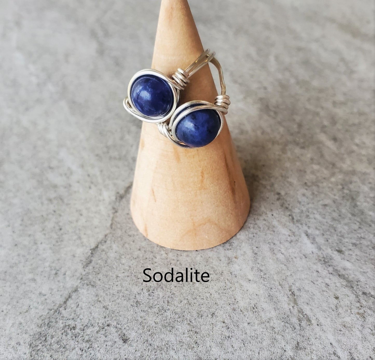 Wire Wrapped Gemstone Rings
