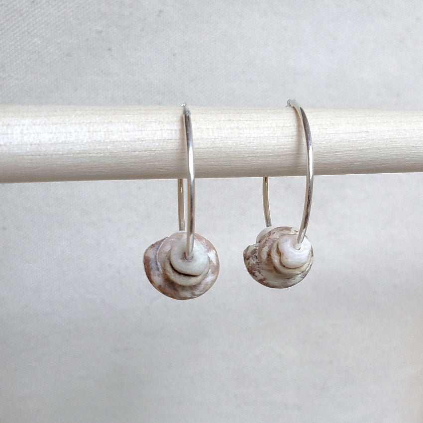 Seashell Hoop Earrings