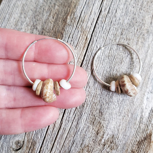 Seashell Hoop Earrings