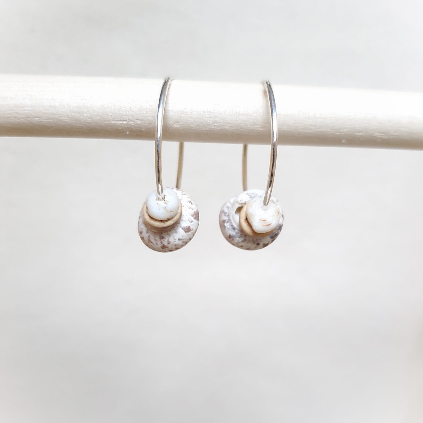 Seashell Hoop Earrings
