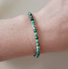 Faceted African Turquoise bracelet on model