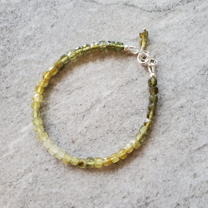 Tsavorite Faceted Bracelet