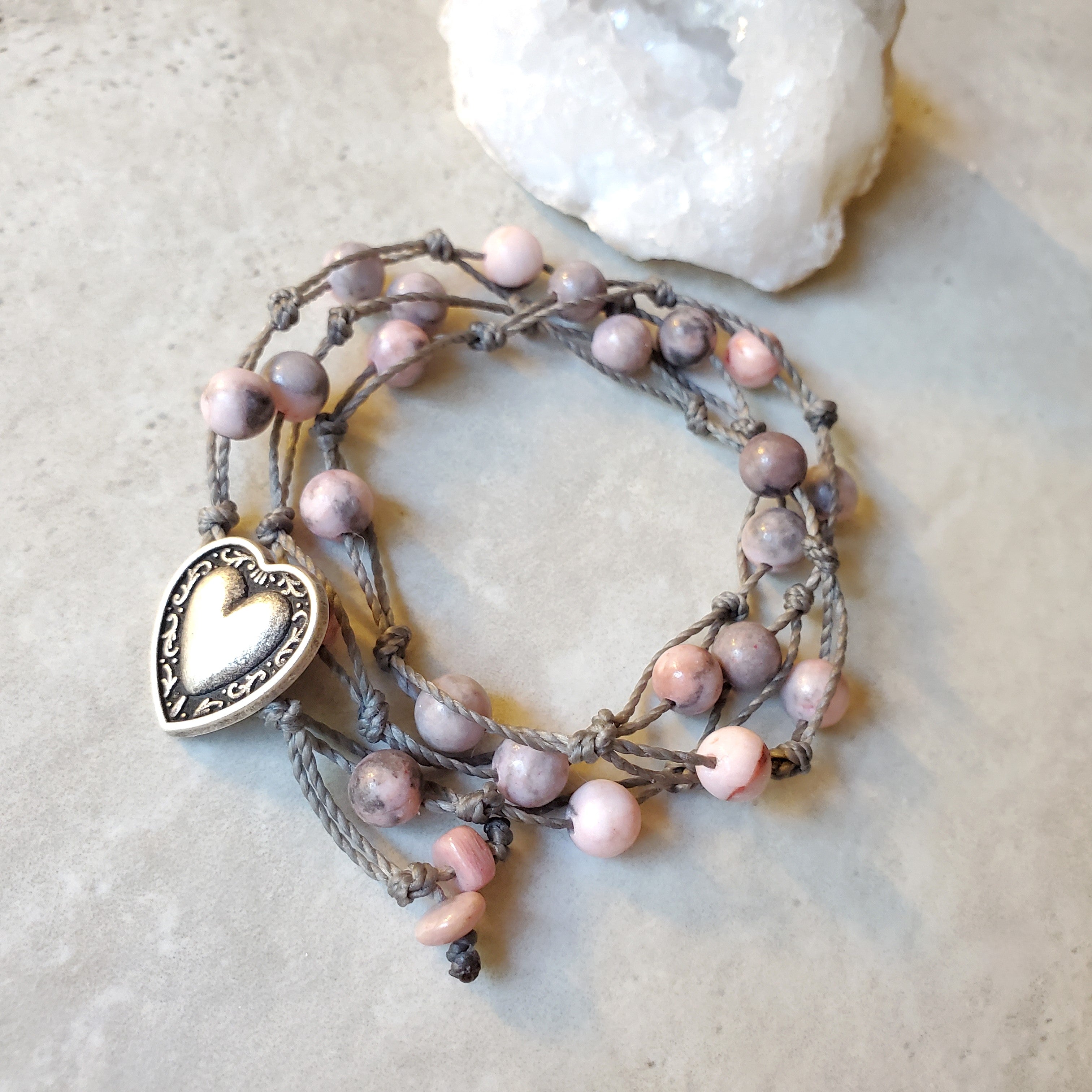 Load video: How to wear the Art of Nature Jewelry Wrap Bracelet