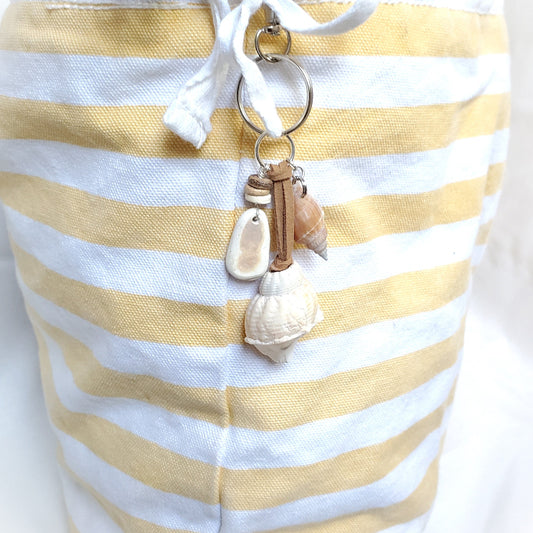 Multi Strand Sea Shell Bag Charm