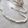 mother of pearl knotted necklace 