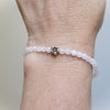 Faceted Rose Quartz clasp bracelet