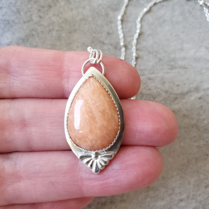 Aventurine Silversmith Pendant Necklace