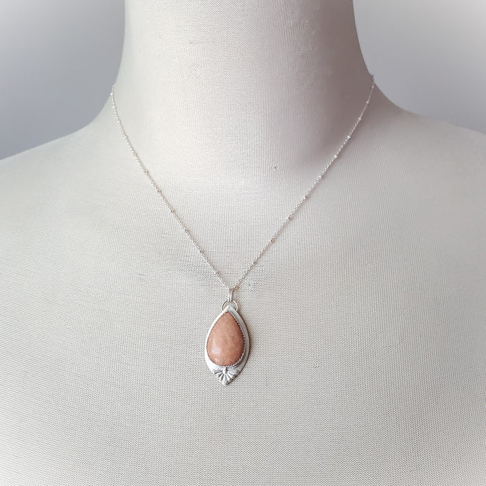 Aventurine Silversmith Pendant Necklace
