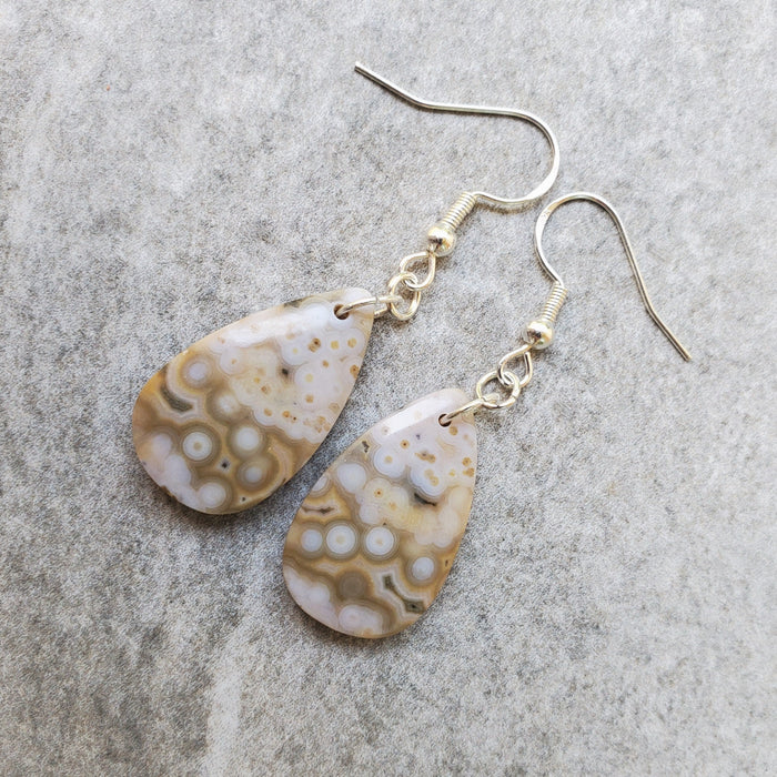 Ocean Jasper teardrop earrings