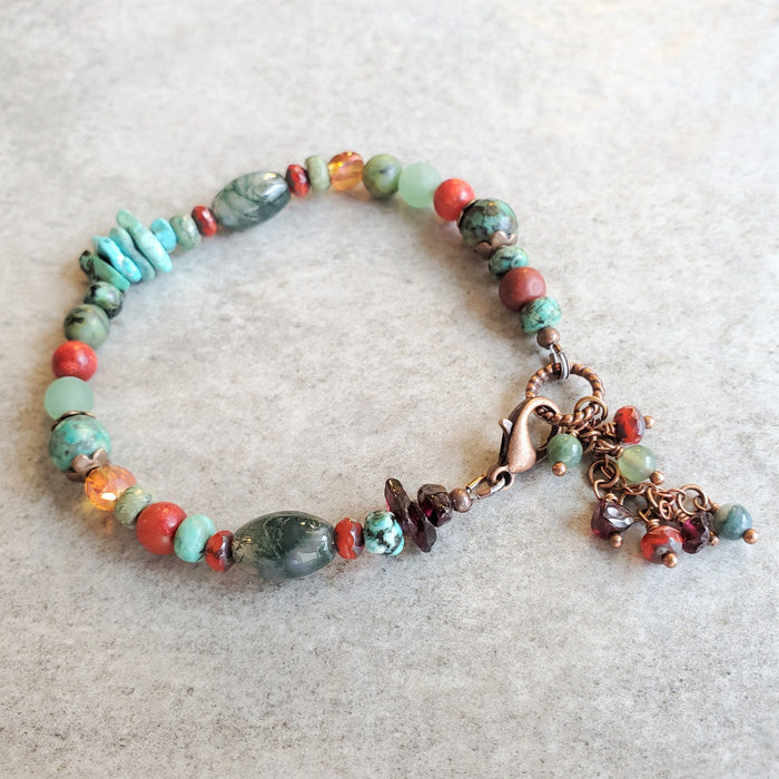 Natural Mixed Gemstone Bracelet