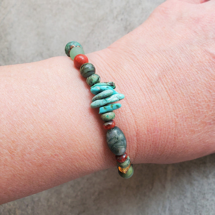 Natural Mixed Gemstone Bracelet