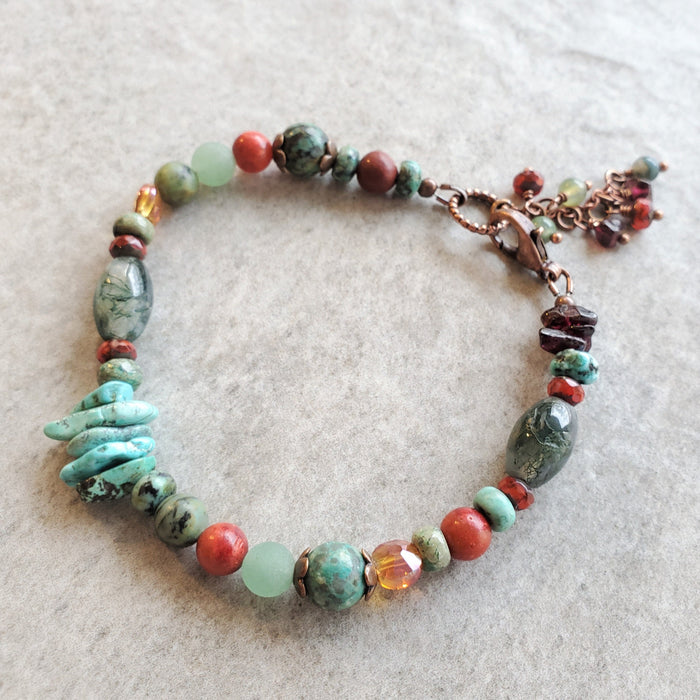 Natural Mixed Gemstone Bracelet