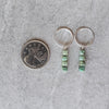 Turquoise stack hoop earrings
