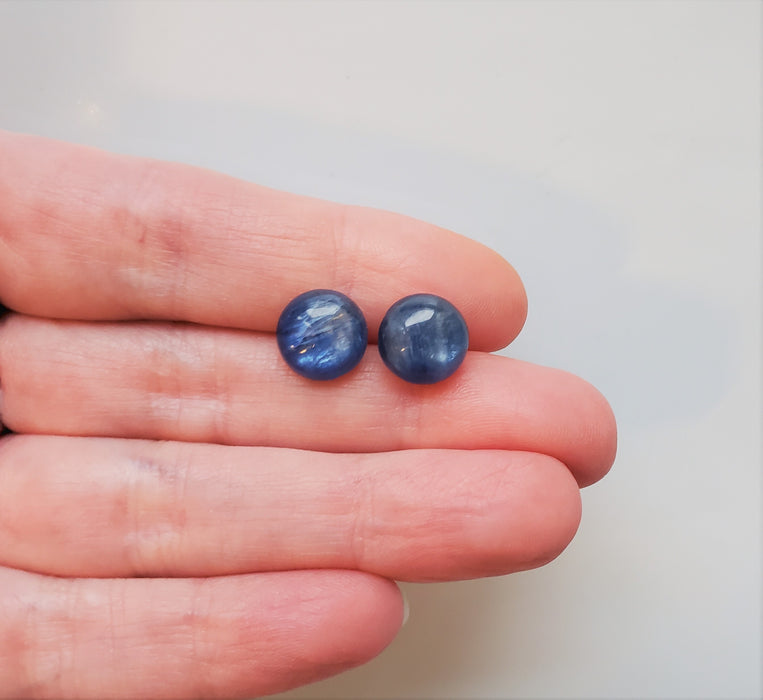 Blue Kyanite Stud Earrings