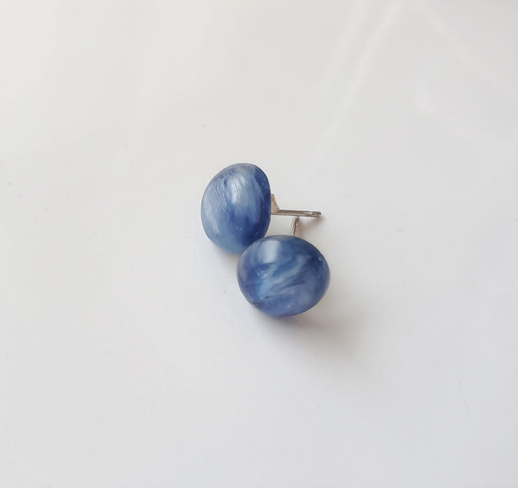 Blue Kyanite Stud Earrings