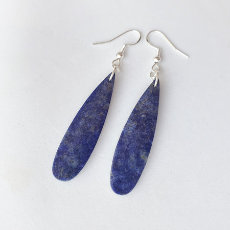 Natural teardrop Lapis Lazuli earrings